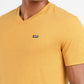 Men's Solid V Neck T-shirt - 26ddf742-d5ce-483e-9358-51447fc76e4f View