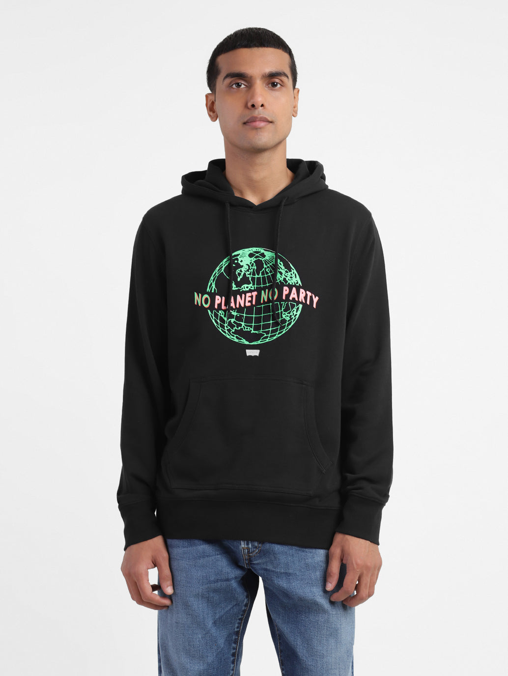 Men's Graphic Print Hooded Sweatshirt - 64089b3a-a2a9-4974-a319-919d1e84ea84 View