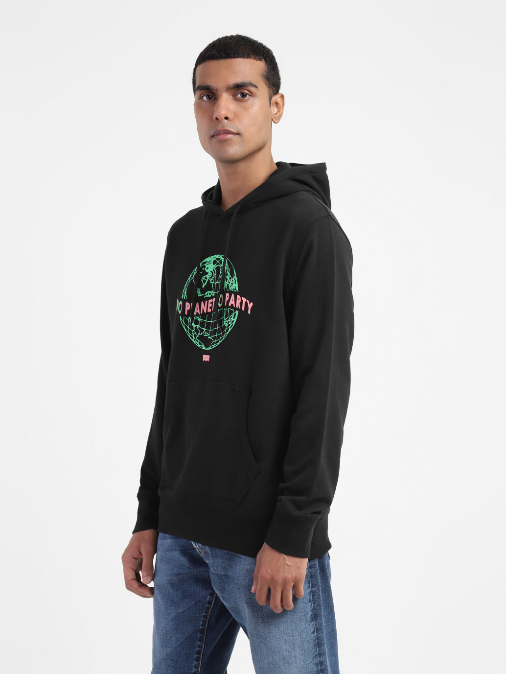 Men's Graphic Print Hooded Sweatshirt - 5ba28614-e78e-4f0b-8d71-857d82e6fc12 View