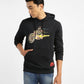 Men's Graphic Black Hooded Sweatshirt - 435c09a1-4426-48ab-b4a2-8fe4b6b1a665 View