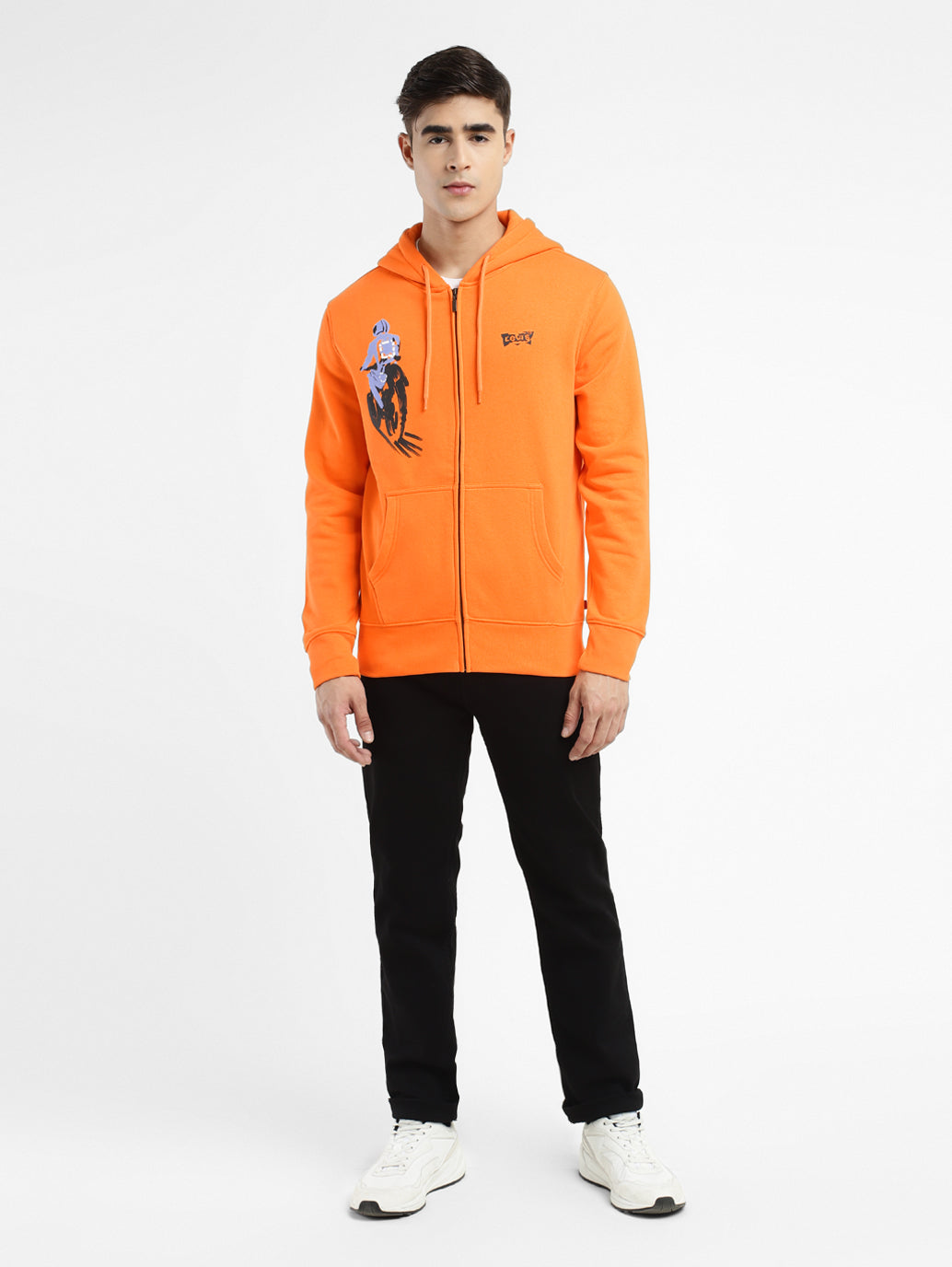 Men's Graphic Print Hooded Sweatshirt - c7225096-6820-458e-9374-d999fb1d23f8 View
