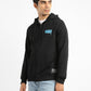 Men's Solid Black Hooded Sweatshirt - 4b2bc3c7-3270-44c4-bb43-f3009ba78015 View