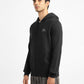 Men's Solid Black Hooded Sweatshirt - 450d7c1c-d2ca-4042-b771-d152f005c0f6 View
