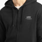 Men's Solid Black Hooded Sweatshirt - a282af74-290d-466f-b35d-16d2ca4d663c View