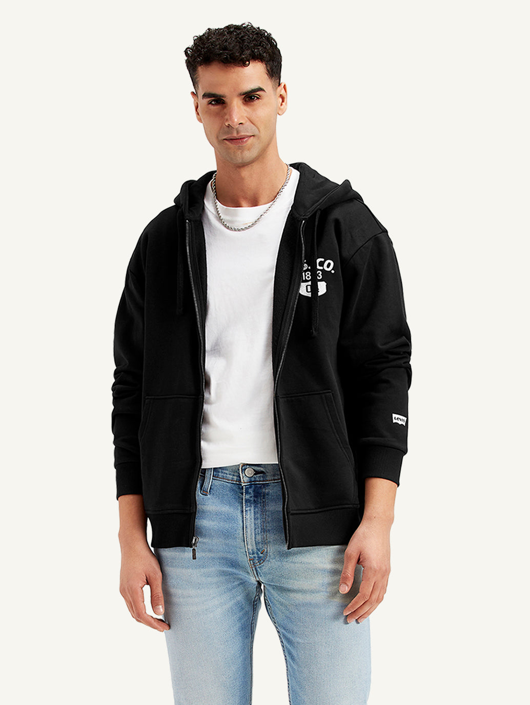 Men's Solid Black Hooded Sweatshirt - b2c85594-a378-4a14-9218-ce3eb79ff16d View
