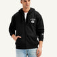Men's Solid Black Hooded Sweatshirt - 8e05f285-748e-4589-bb67-864b06d388c8 View