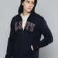 Men's Solid Navy Sweatshirt - 3 View