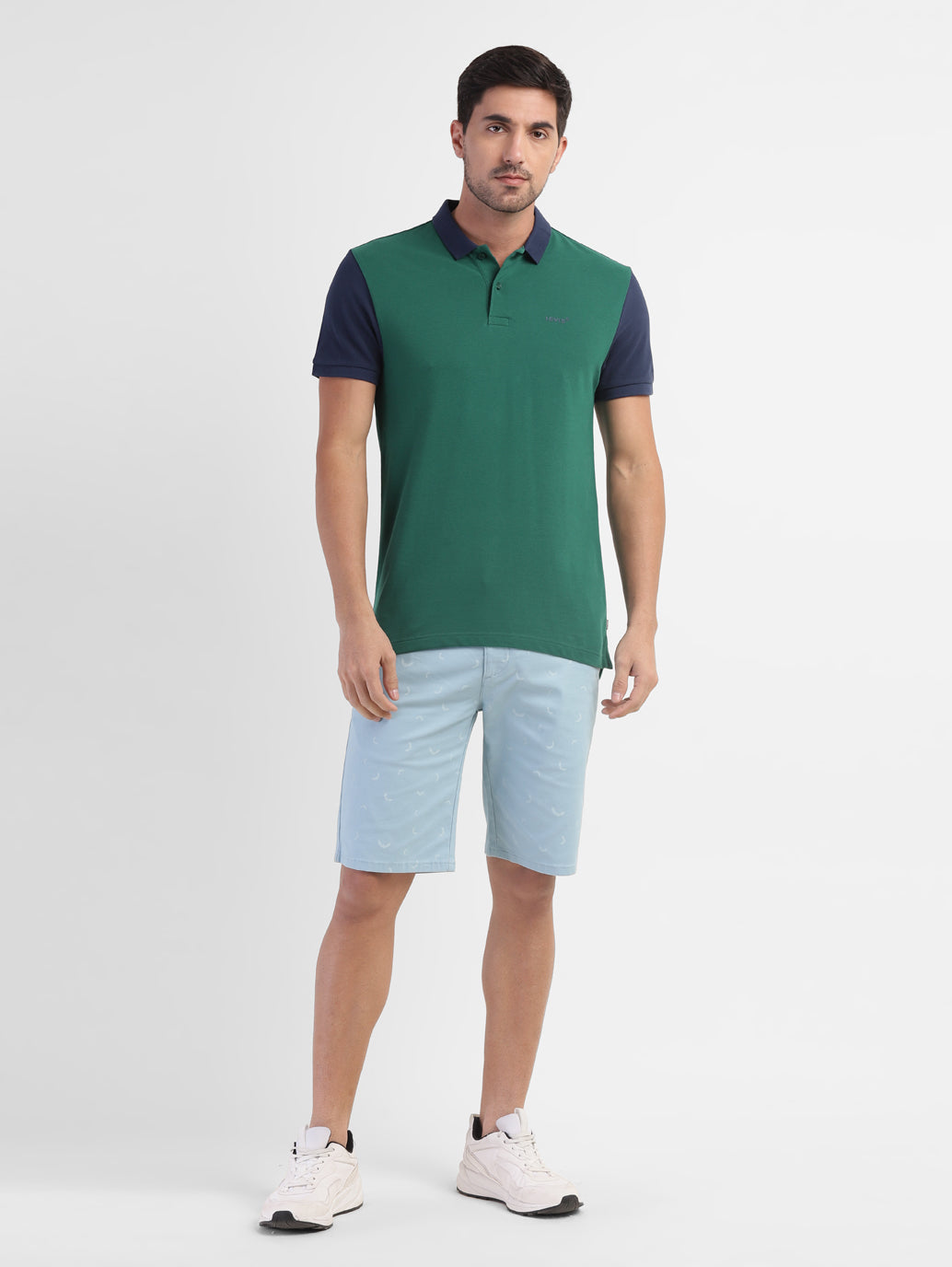 Men's Colorblock Polo T-shirt Green - c6860424-0a8c-4567-94f1-9a652a7e30ac View