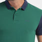 Men's Colorblock Polo T-shirt Green - 0f1b649e-a83a-46fd-b9f7-ced6cb802530 View