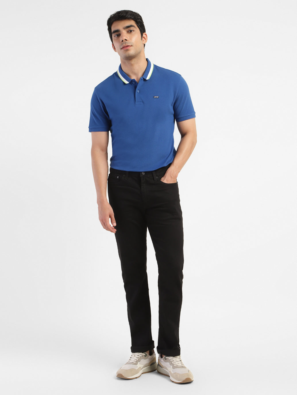Men's Solid Polo T-shirt - 8736152f-e087-41d4-8b6b-c007d7492467 View