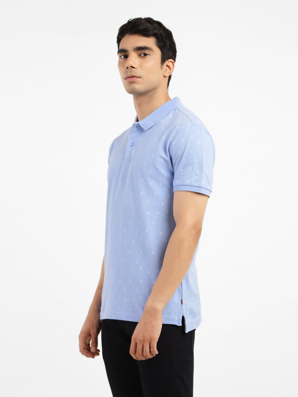 Men's Geometric Print Polo T-shirt - 318264ea-3b74-4e58-a066-c7a11450e9b2 View