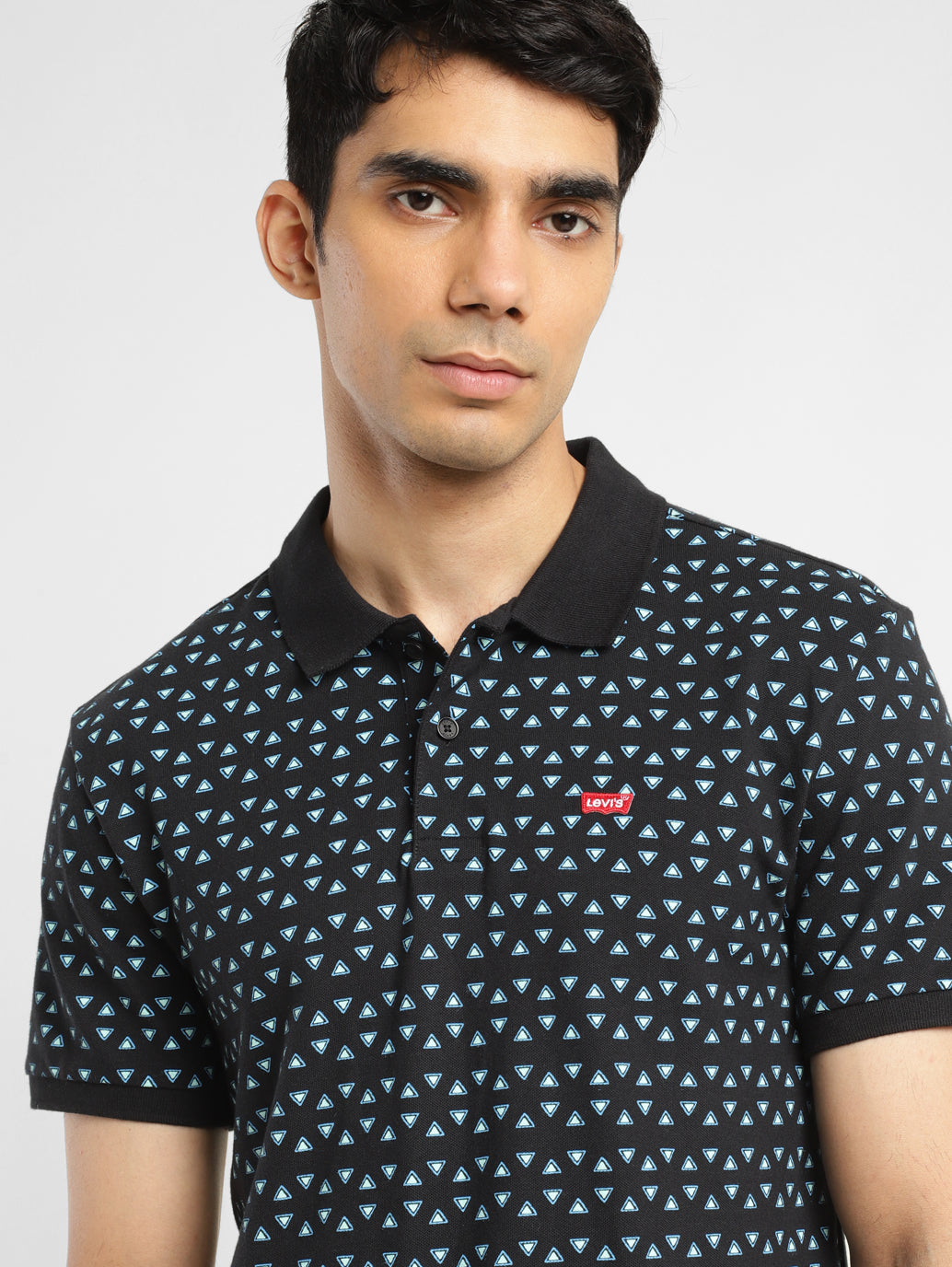 Men's Geometric Polo T-shirt - 86e59674-0c9f-498a-b709-527711122652 View