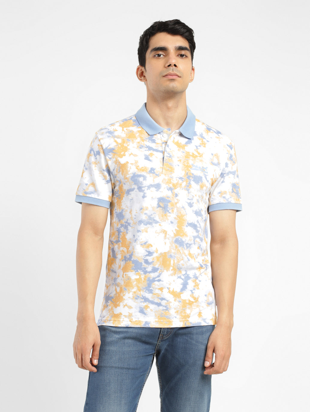 Men's Tie - Dye Polo T-shirt - 6026e374-4b04-44aa-8818-e72dcb3af485 View