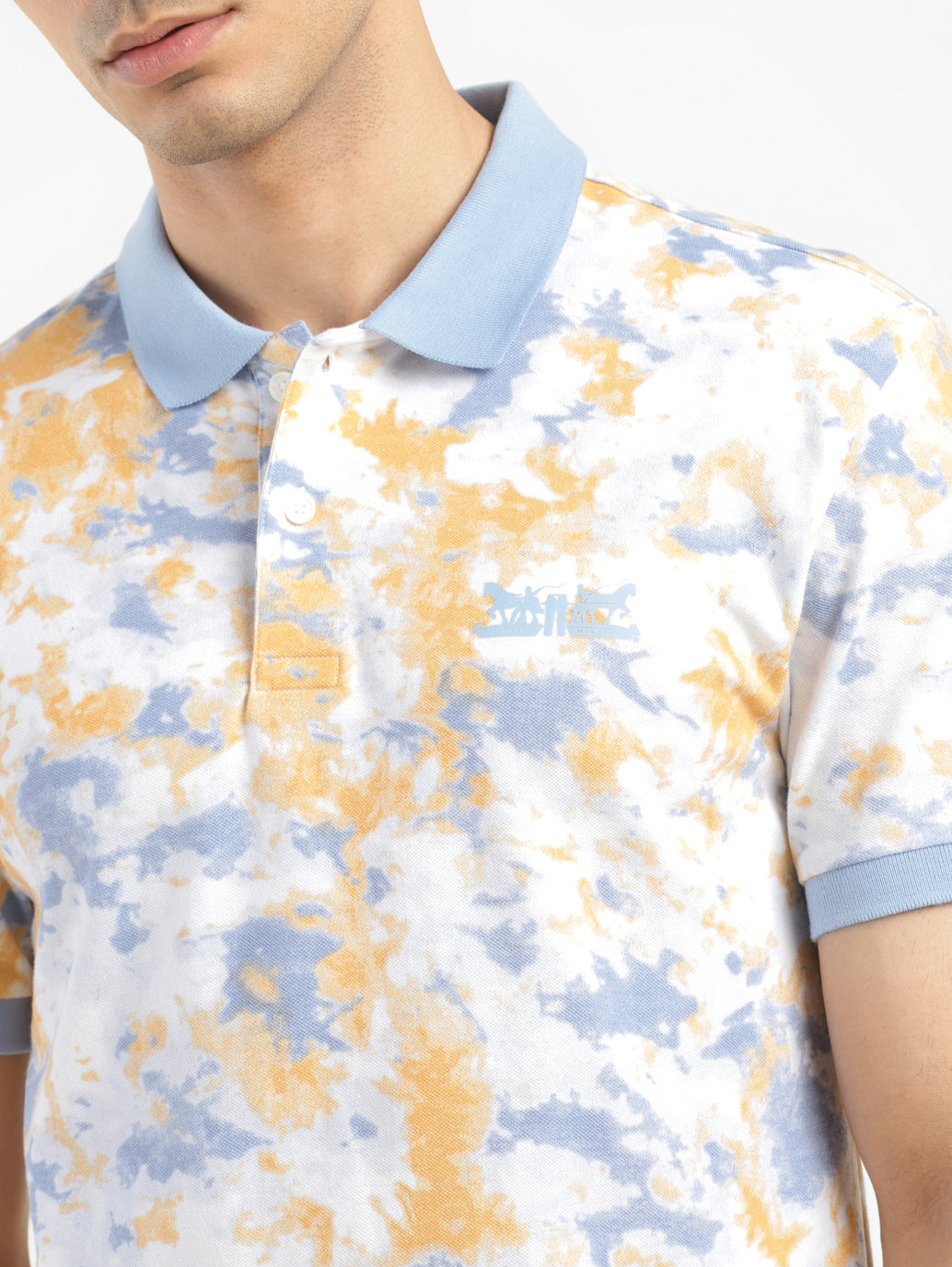 Men's Tie - Dye Polo T-shirt - 43a2b4c7-d5a8-4f74-9f64-2c3ee680a5c2 View