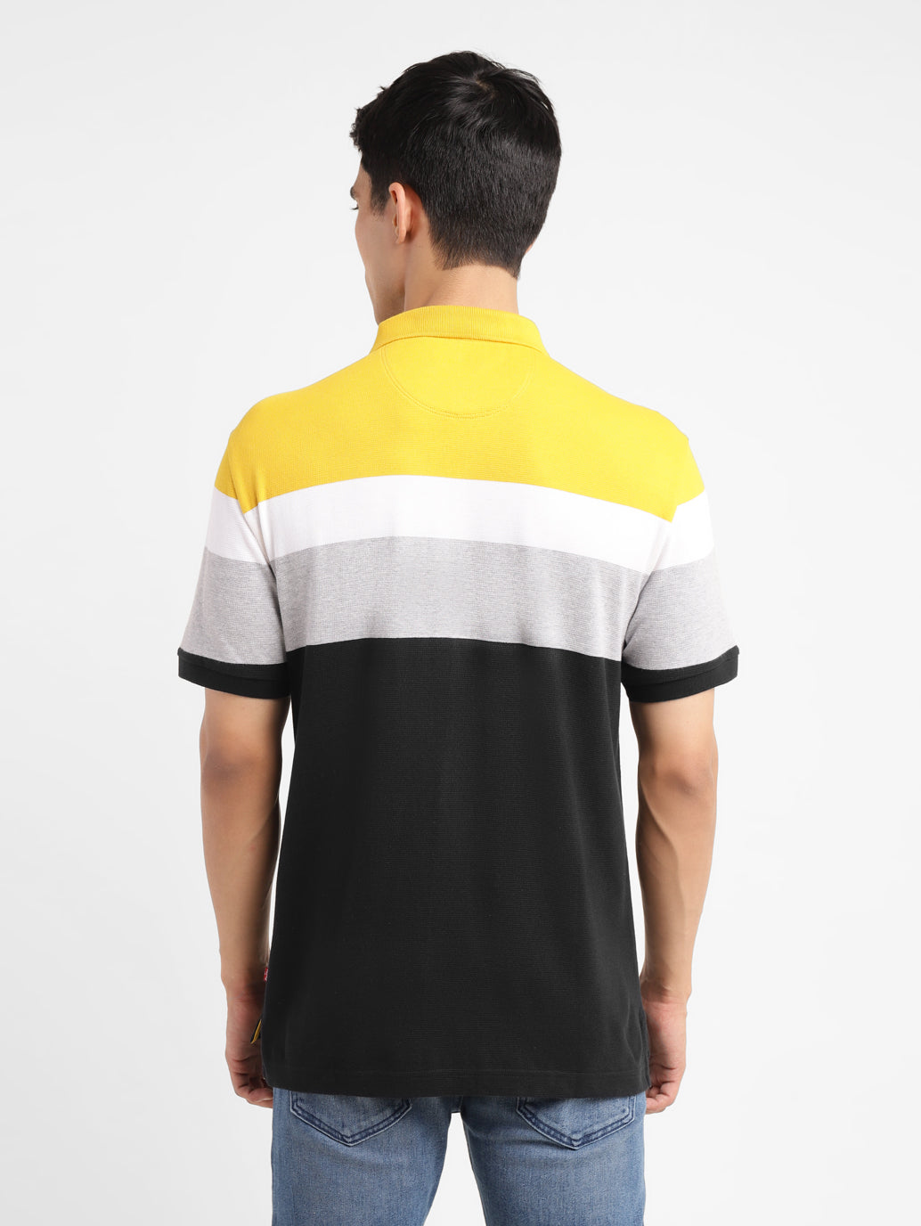 Men's Colorblock Slim Fit Polo T-shirt - 08b6e815-01a9-4fbe-9893-a8278278fc2b View