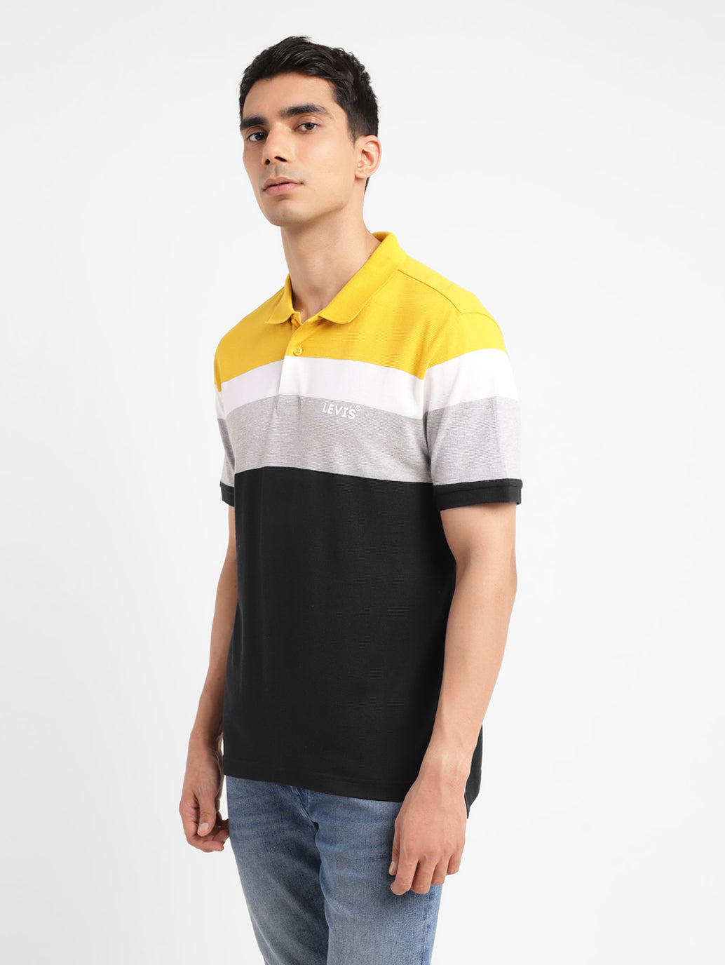 Men's Colorblock Slim Fit Polo T-shirt - 370c5029-b9f9-41ce-9f97-d66b2ac6e604 View