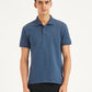 Men's Solid Slim Fit Polo T-Shirt - Front View