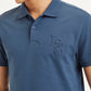 Men's Solid Slim Fit Polo T-Shirt - Detail View