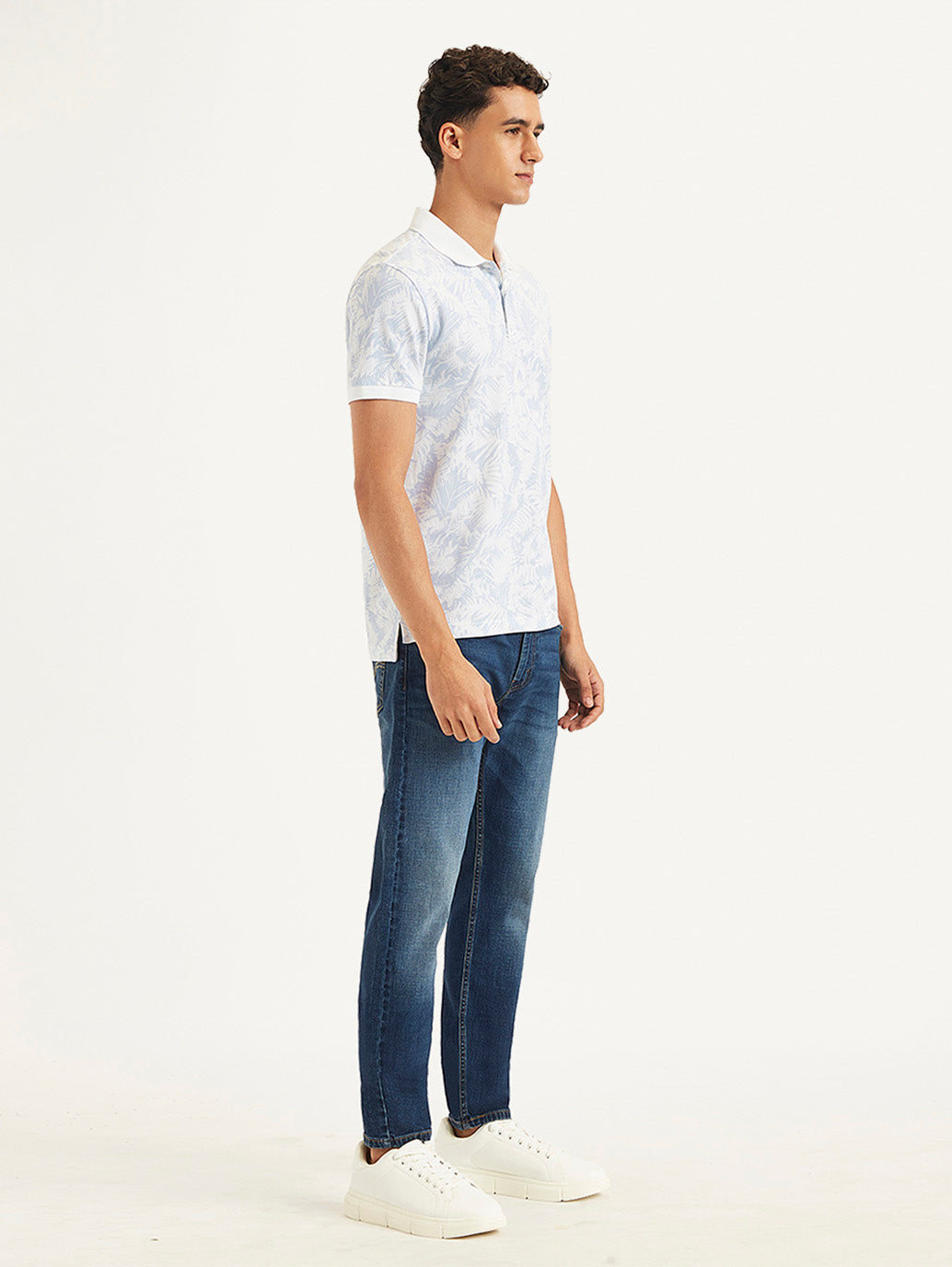 Men's Tropical Slim Fit Polo T-Shirt - c5914325-f8c6-409b-a3b3-7dc0df4de0f8 View