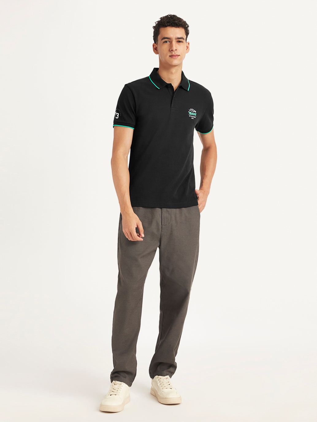 Men's Solid Slim Fit Polo T-Shirt - 5445e398-a18b-429a-9405-33bd8497c5a3 View