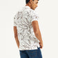 Men's All Over Print Slim Fit Polo T-Shirt - Back View