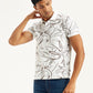 Men's All Over Print Slim Fit Polo T-Shirt - Side View