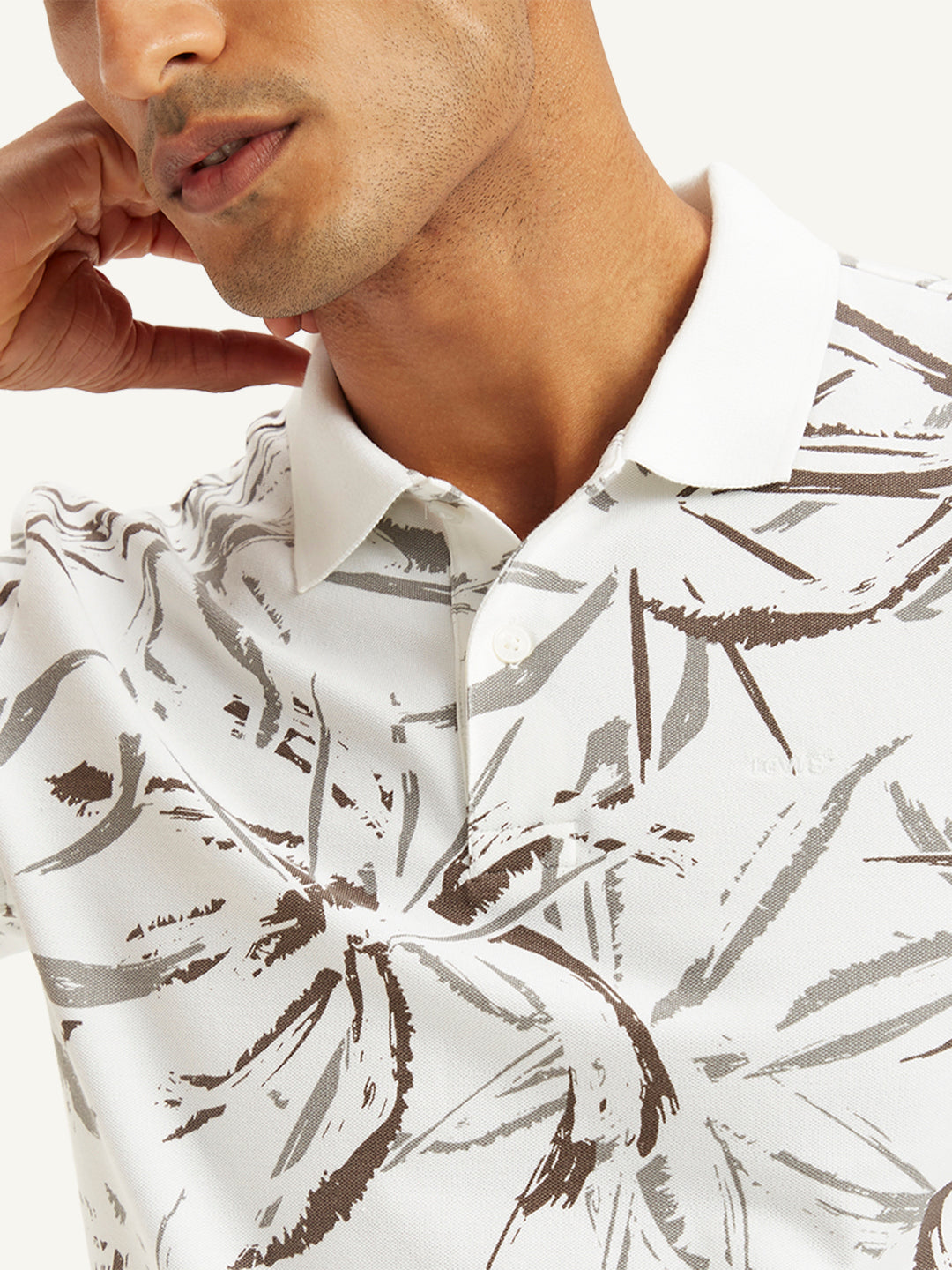 Men's All Over Print Slim Fit Polo T-Shirt - 60d72067-2f38-46d0-827b-3f4531a6165a View