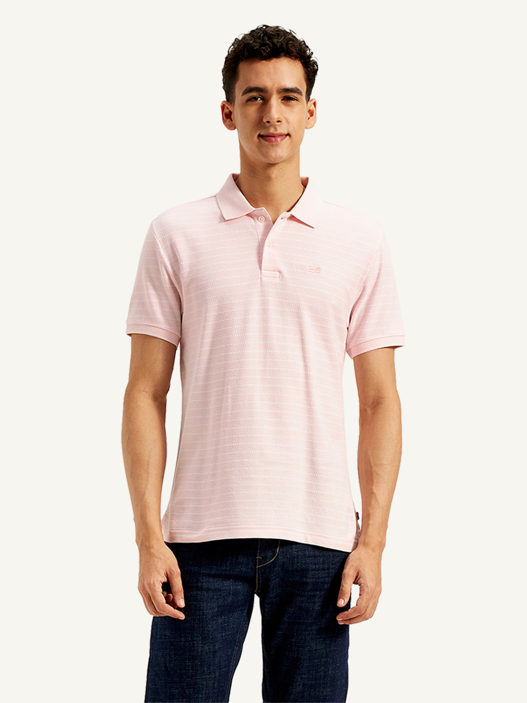 Men's Pin Stripes Slim Fit Polo T-Shirt - 20 View