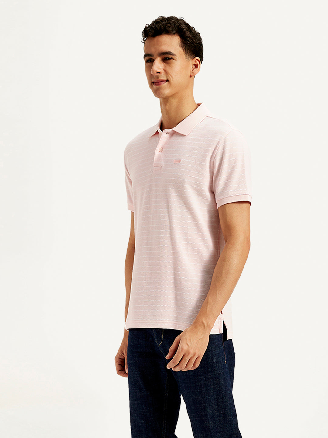 Men's Pin Stripes Slim Fit Polo T-Shirt - 20 View