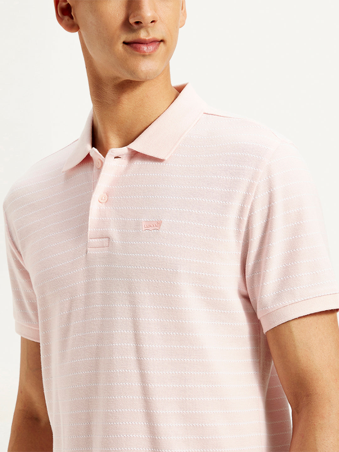 Men's Pin Stripes Slim Fit Polo T-Shirt - 20 View