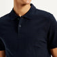 Men's Pin Stripes Slim Fit Polo T-Shirt - Detail View