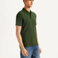 Men's Solid Slim Fit Polo T-shirt - Side View