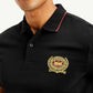 Men's Solid Slim Fit Polo T-shirt - Detail View