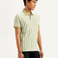 Men's Striped Slim Fit Polo T-Shirt - Side View