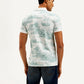 Men's Conversational Slim Fit Polo T-shirt - Back View