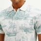 Men's Conversational Slim Fit Polo T-shirt - Detail View