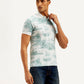 Men's Conversational Slim Fit Polo T-shirt - Side View