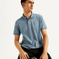 Men's Solid Slim Fit Polo T-shirt - Elevated View