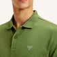Men's Solid Slim Fit Polo T-shirt - Detail View