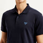 Men's Solid Slim Fit Polo T-shirt - Detail View