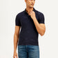 Men's Brand Logo Slim Fit Polo T-shirt - Front View