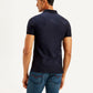 Men's Brand Logo Slim Fit Polo T-shirt - Back View