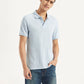 Men's Solid Slim Fit Polo Linen T-shirt - Styleshot View