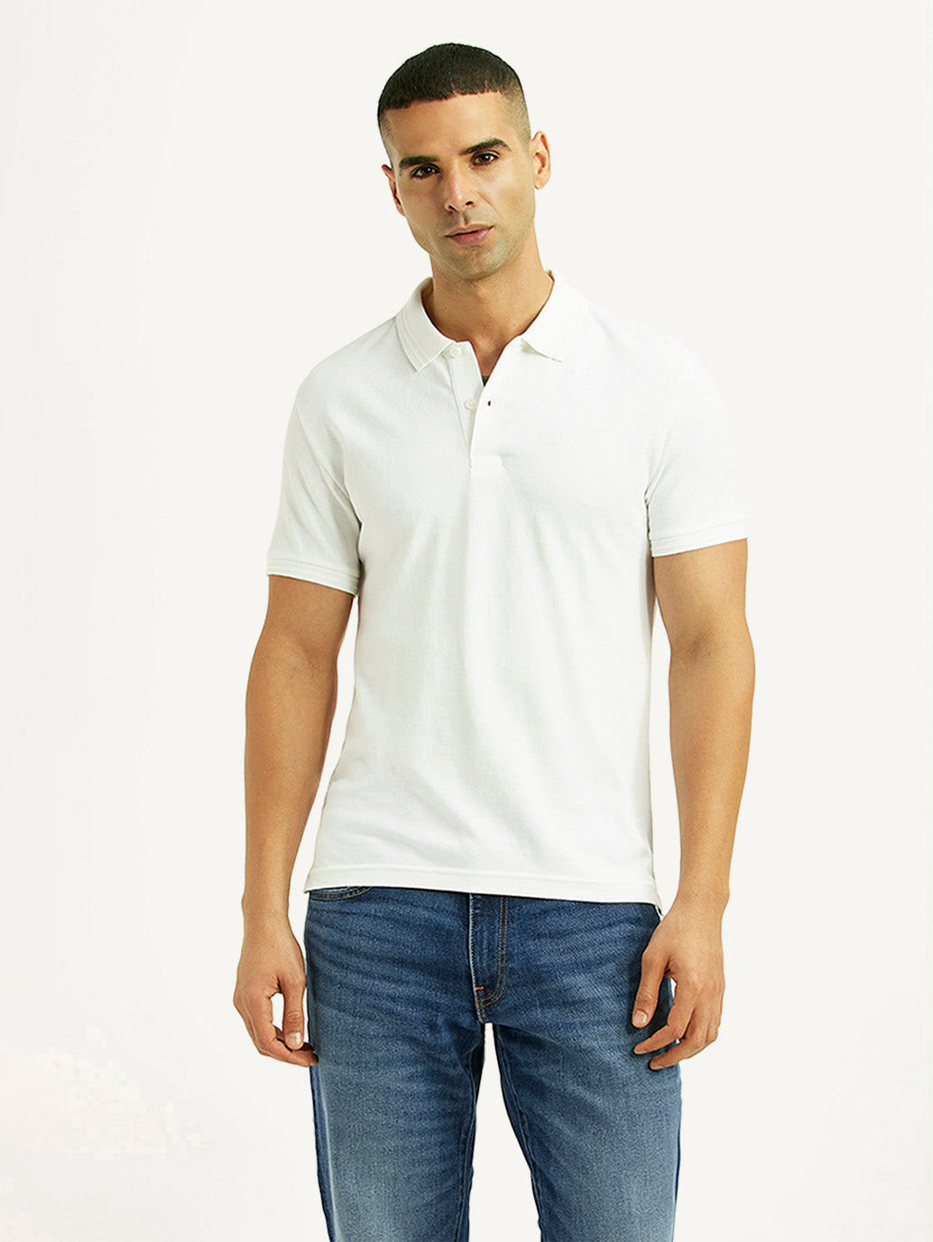 Men's Solid Slim Fit Polo T-shirt