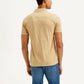 Men's Solid Slim Fit Polo T-shirt - Back View