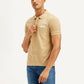 Men's Solid Slim Fit Polo T-shirt - Side View