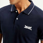 Men's Solid Slim Fit Polo T-shirt - Detail View