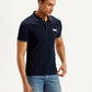 Men's Solid Slim Fit Polo T-shirt - Side View