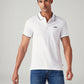 Men's Solid Slim Fit Polo T-Shirt - Styleshot View
