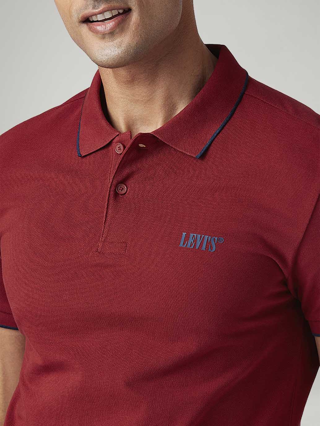 Men's Solid Slim Fit Polo T-Shirt - 20 View